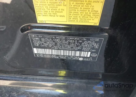 2009 Lexus Gs 350 z USA, uszkodzony, nr VIN JTHBE96S090043739